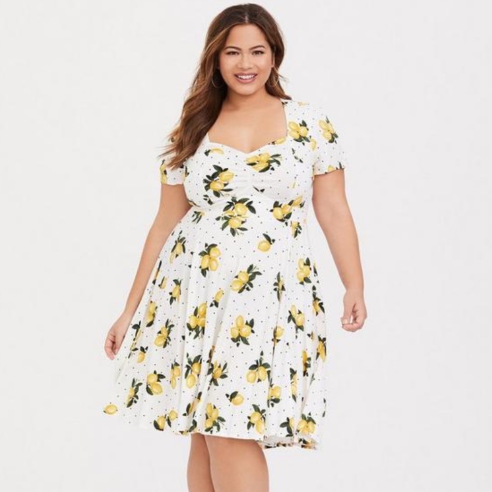 Mini Challis Shirred-Front Skater Dress size 4